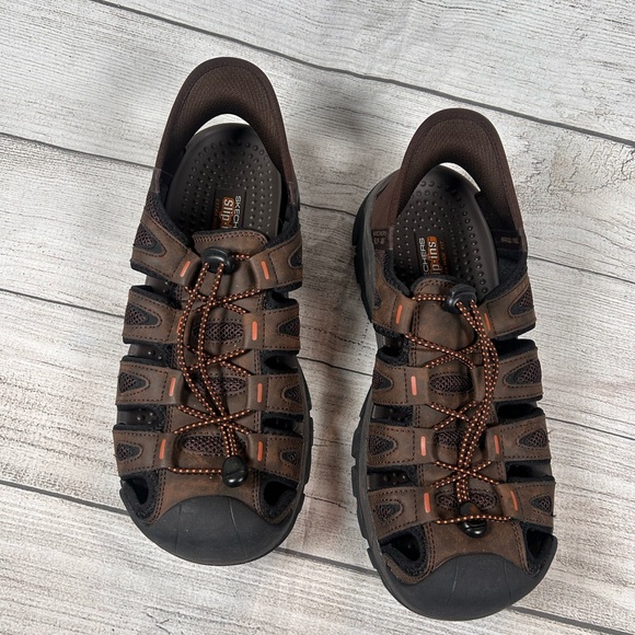 Skechers Men's Brown Outdoor Sandals - Picture 1 of 6
